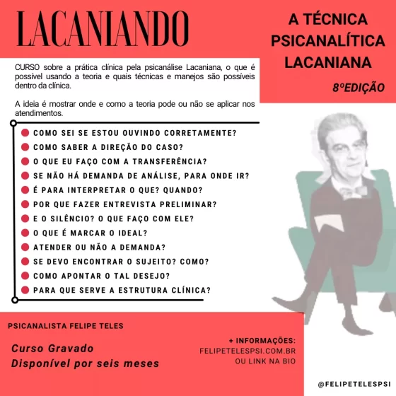 A TÉCNICA PSICANALÍTICA LACANIANA APLICADA NA CLÍNICA